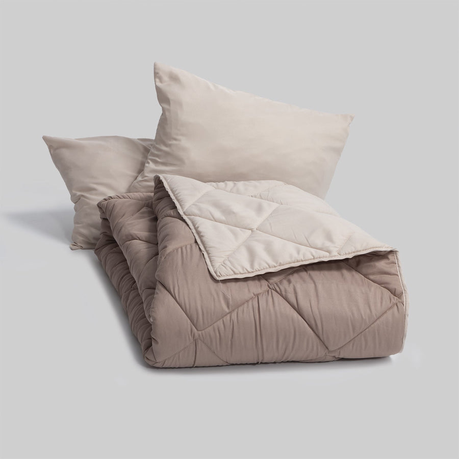 Edredon Bicolor Arena/Avellana