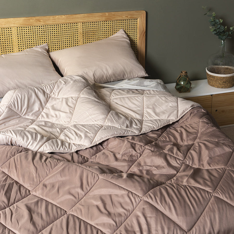 Edredon Bicolor Arena/Avellana