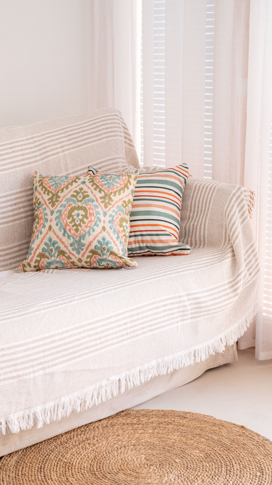 Funda Cojín Antonela Raya Naranja