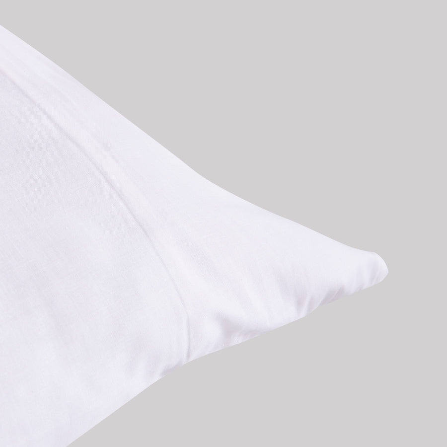 Funda de Almohada Karamelo Liso Blanco