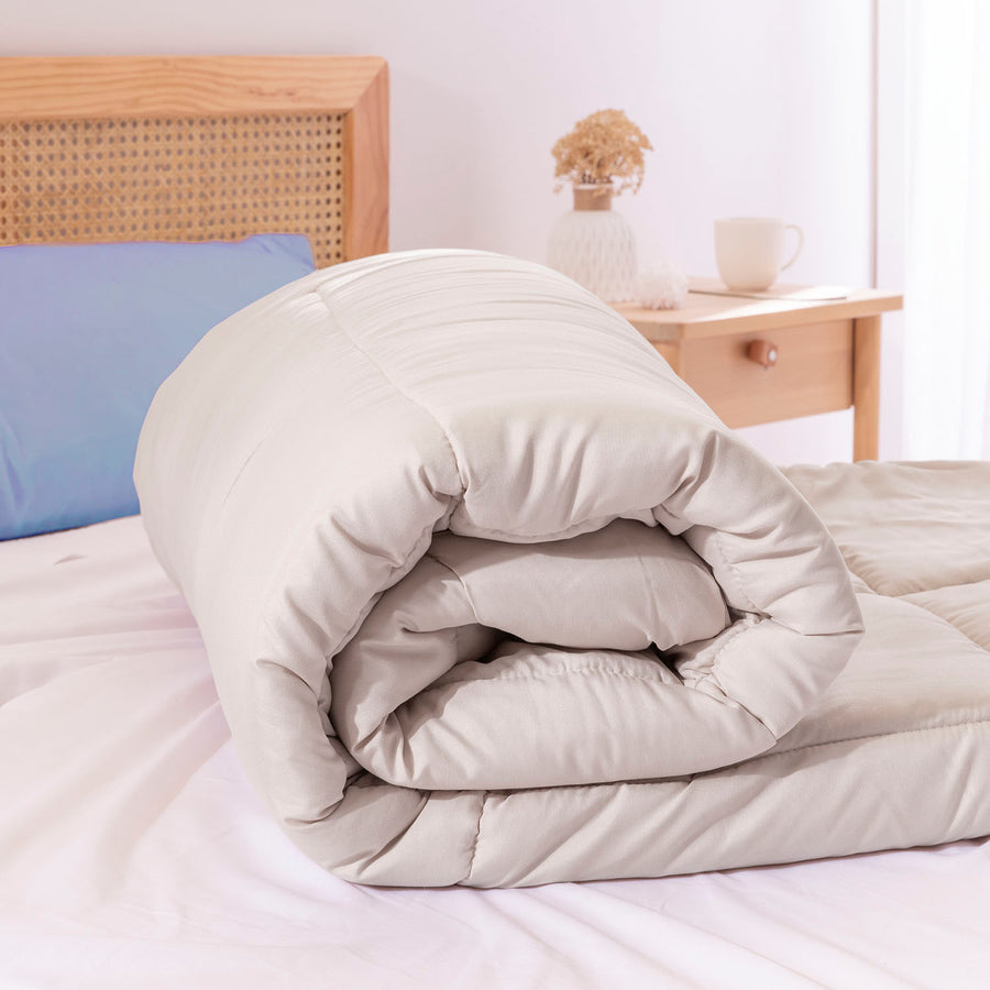 Edredon Bicolor Azul/Beig