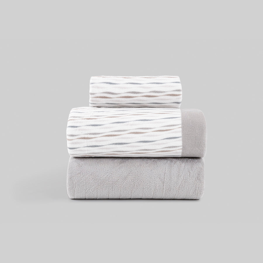 Juego de Sábanas Coralina Innova Lilia Gris