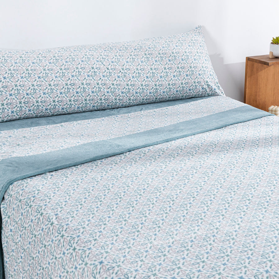 Juego de Sábanas Coralina Innova Arane Agua Marina