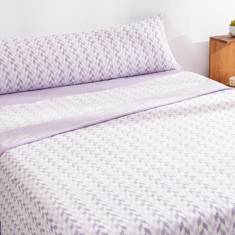 Juego de Sábanas Coralina Innova Briana Lavanda