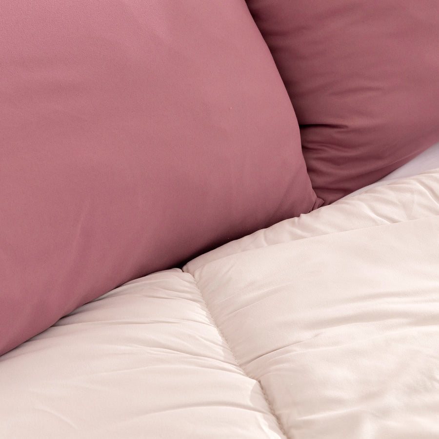 Edredón Bicolor Maquillaje/Beige