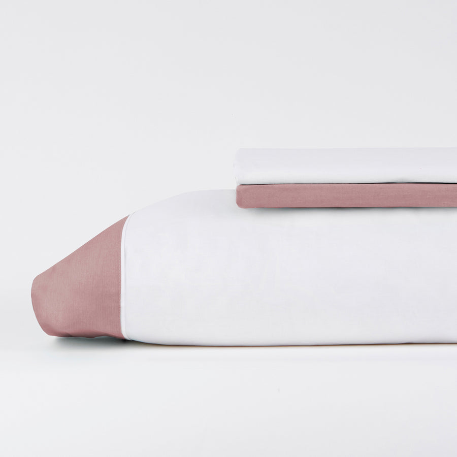 Juego de Sábanas Oxford Rosa Palo